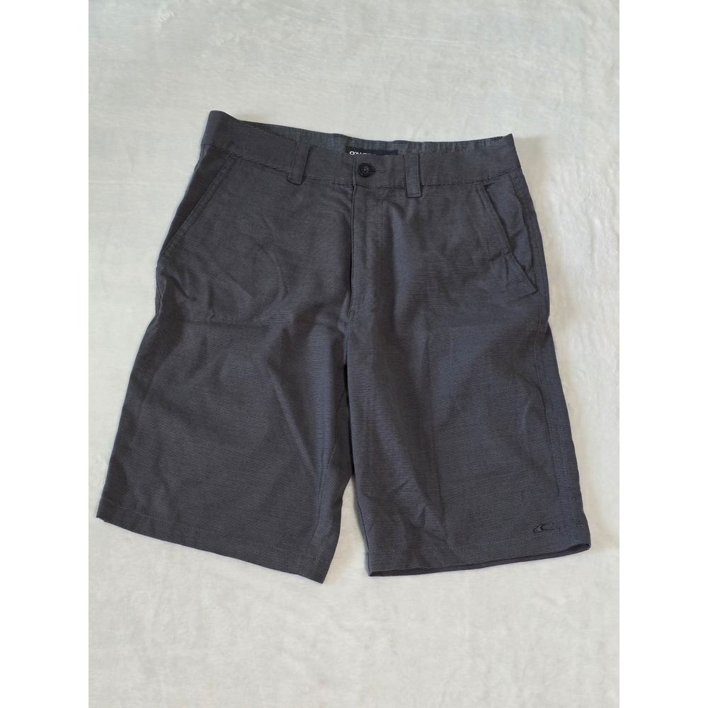 ONeill Mens Hybrid Board Shorts Dark Grey Micro Stripe Size 31 Quick Dry Casual